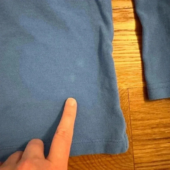 Crewcuts Long Sleeve Boy Polo Blue with Crab size 6-7 - Picture 7 of 7
